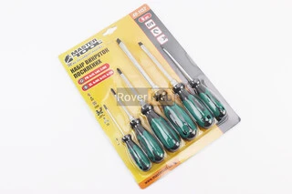 Викрутки магнітні HEX набір 6шт PH0х75мм PH1х80мм PH2х100мм SL 4х100мм SL6х125мм SL8х150мм 40-1152