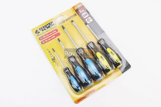 Отвёртки набор 5шт PH0/PH1x75мм PH2x100мм SL5x75мм SL6x100мм 40-1505