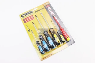 Отвёртки набор 6шт PH0х75мм PH1х100мм PH2х125мм SL3х75мм SL6х125мм SL4х100мм 1000V 40-1146