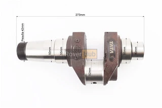 Колінвал R185N/R190N (Dболта-М12x1,5, Dшейки-52mm, H-107mm)