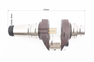 Коленвал R185N/R190N (Dболта-М12x1,5, Dшейки-52mm, H-106mm)