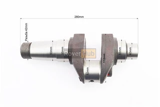 Колінвал R195NM (Dболта-М12x1,5, Dшейки-52mm, H-112mm)