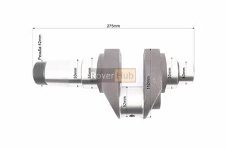Коленвал R195NM (Dболта-М12x1,5, Dшейки-52mm, H-112mm)