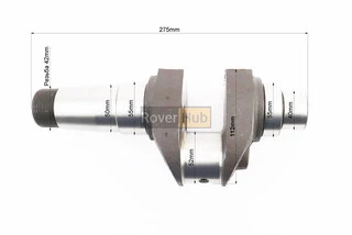 Колінвал R195NM (Dболта-М14x1,5, Dшейки-52mm, H-112mm)
