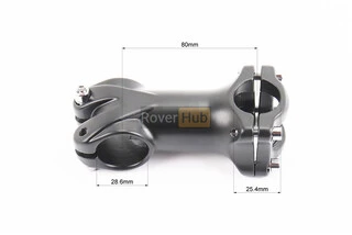 Винос керма MTB 28,6x25,4х80мм (6&deg;), алюмінієвий, чорний YL-121