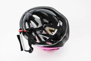 Шлем велосипедный M (54-57 см) съёмный козырёк, 18 вент. отверстий, бело-розовый AV-01