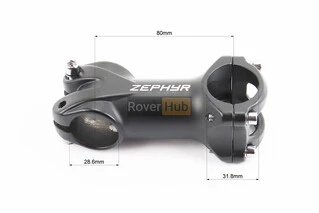 Винос керма MTB 28,6x31,8х80мм, алюмінієвий, чорний JHS-306