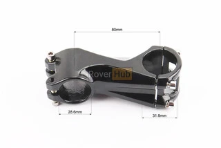 Вынос руля MTB 28,6x31,8х80мм, алюминиевый, чёрный RA-009