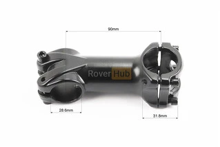 Винос керма MTB 28,6x31,8х90мм, алюмінієвий, чорний JSH-306