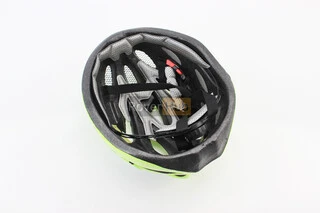 Шлем велосипедный M (54-57 см) съёмный козырёк, 18 вент. отверстий, салатово-синий AVHM-02