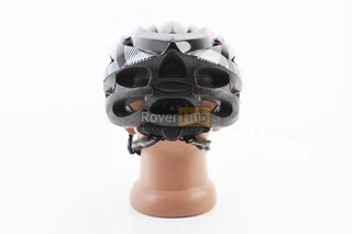 Шлем велосипедный L (54-62 см) съёмный козырёк, 21 вент. отверстий, чёрно-розово-белый