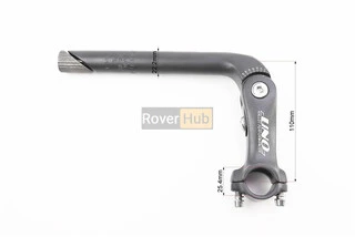 Винос керма MTB регульований 22,2x25,4х110мм, алюмінієвий, чорний AL-828