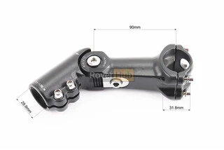 Винос керма MTB регульований 28,6x31,8х90мм, алюмінієвий, чорний