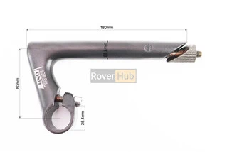 Винос керма ROAD 22,2x25,4х80мм, нахил вниз 30&deg;, алюмінієвий, чорний KL-80