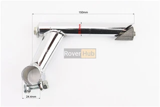 Винос керма дитячого велосипеда 22,2 х25, 4х150мм, хром