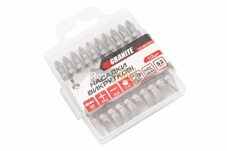 Біта двостороння PH2/SL6 65мм 1/4" S2 10шт 10-26-651