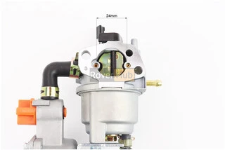 Газовий карбюратор LPG (пропан-бутан) для генераторів 1,6-3кВт (механізм важільний) з перемикачем та краном злива Тип 2