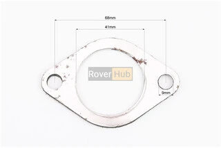 Прокладка глушника R190N 2отв., пароніт-метал