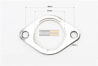Прокладка глушителя R190N 2отв., паронит - металл