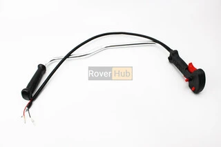 Ручка газа + трос (курок "широкий", з трубою, цільна)