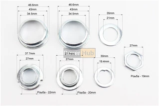Крепление каретки BMX с чашками &Oslash;43,1мм, B888