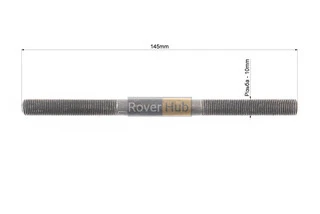 Вісь задня MTB М10х145мм, під ексцентрик, чорна