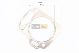 Прокладка головки циліндра 170F-70mm, к-кт 5шт (метал, на блістері)