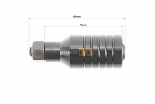 Пеги для самоката 55 мм, алюмінієві, чорні, к-кт