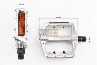 Педалі BMX 9/16" (109x100.5x26mm) алюмінієві, B087DU