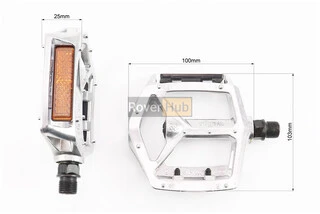 Педалі BMX 9/16" (111.5x102x22mm) алюмінієві, VB-249DU