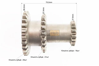 Шестерня тройная Z-25;21; z-16mm 178/186F