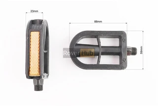 Педали CHILD 9/16" (96x65x26mm) пластиковые, чёрные YKX