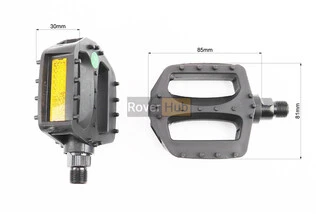 Педалі CHILD 9/16" (97x80x23mm) пластикові, чорні NW-310S