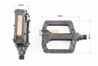 Педали CHILD 9/16" (106x85x23mm) пластиковые, чёрные FP-825A