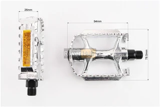 Педалі CITY 9/16" (103x78x26mm) алюмінієві, NWL-979