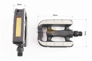 Педали CITY 9/16" (108x75x24mm) пластиковые, чёрно-серые NW-496F