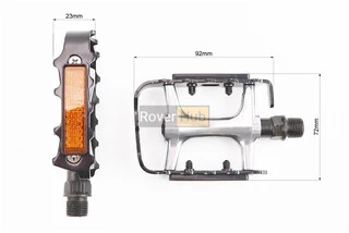 Педалі MTB 9/16" (101x71x23mm) алюмінієві, сріблясто-чорні VM248DU