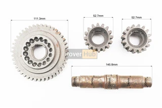 Вал КПП дифференциала+шестерня Z-43+шестерня-2шт Z-16, к-кт 4шт 81-1