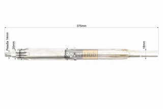 Вал КПП первичный (с валом отбора мощ.) 375mm 101-2, М14