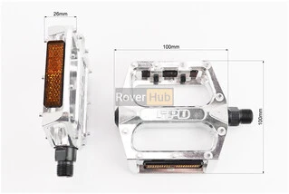 Педалі MTB широкі 9/16" (108x100x24mm) алюмінієві, NWL-219