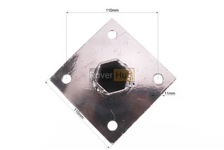 Ступица колеса на вал 32mm, 25см, 4отв.x110mm к-кт 2шт