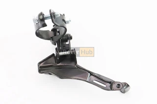 Перекидка цепи передняя с нижней тягой, крепл. 31,8мм, под звезду 42Т, чёрная