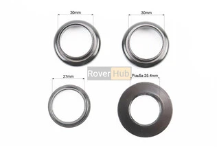 Кермова колонка 1" (30/25.4x30/27) різьбової вилки, чорні KL-B202