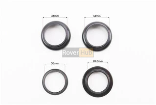 Кермова колонка 1-1/8" (34/28,6x34/30) безрізьбової вилки, чорний H846