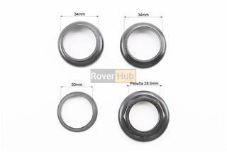 Кермова колонка 1-1/8" (34/28.6x34/30) різьбової вилки, чорні H841SW