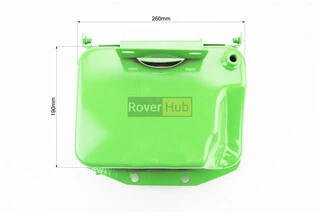 Бак паливний R175A/R180NM, 260x190x165mm, виступ. горловина, отвір під шланг паливний + кришка