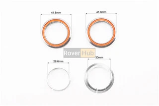 Кермова колонка 1-1/8" (41,8/28,6x41,8/30) безрізьбової вилки, інтегровані, пром-підшипники, чорні KL-B520