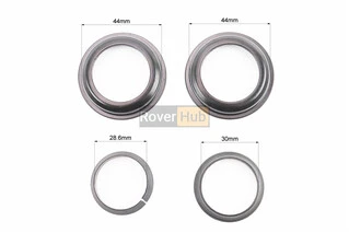 Кермова колонка 1-1/8" (44/28,6x44/30) безрізьбової вилки, напівінтегровані, висока, чорний H117DM