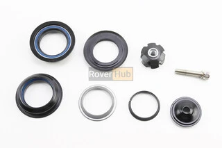 Кермова колонка 1-1/8" (44/28,6x44/30) безрізьбової вилки, напівінтегровані, пром-підшипники, чорні H114