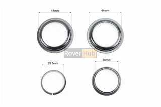 Рулевая колонка 1-1/8" (44/28,6x44/30) безрезьбовой вилки, полуинтегрированные, чёрные KL-B411